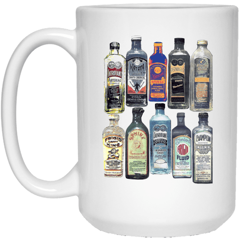 Old Fluid Bottles Mug