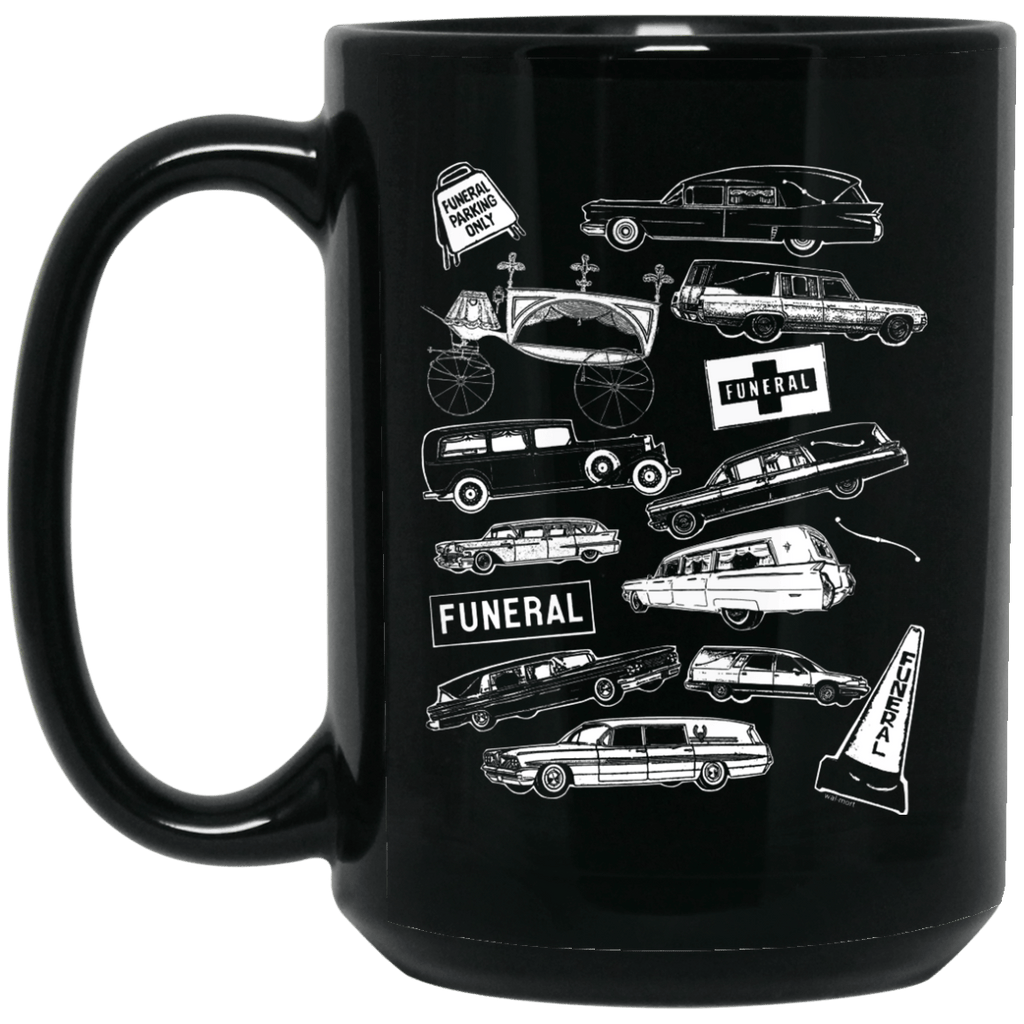 Hearses Only 15 oz. Black Mug