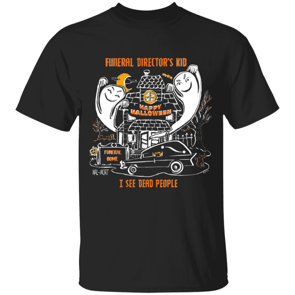 Funeral Director's Kid Halloween Youth Black Tee