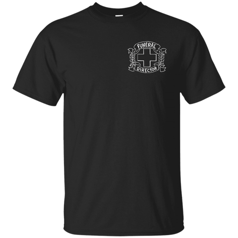 Funeral Director Black T-Shirt Chest Emblem