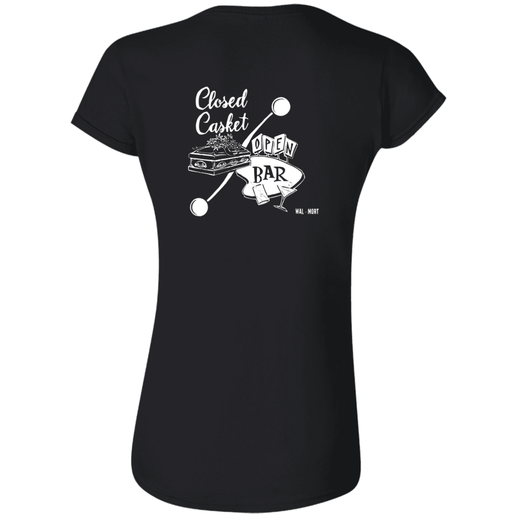 Closed Casket Open Bar Back Print Femme-Cut T-Shirt