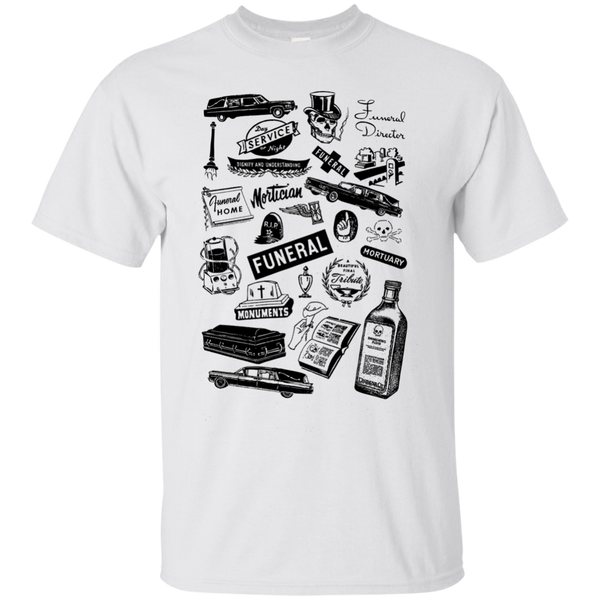 Mortuary Wares T-Shirt (hearse-black ink)