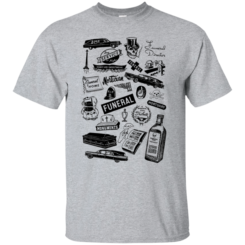 Mortuary Wares T-Shirt (hearse-black ink)